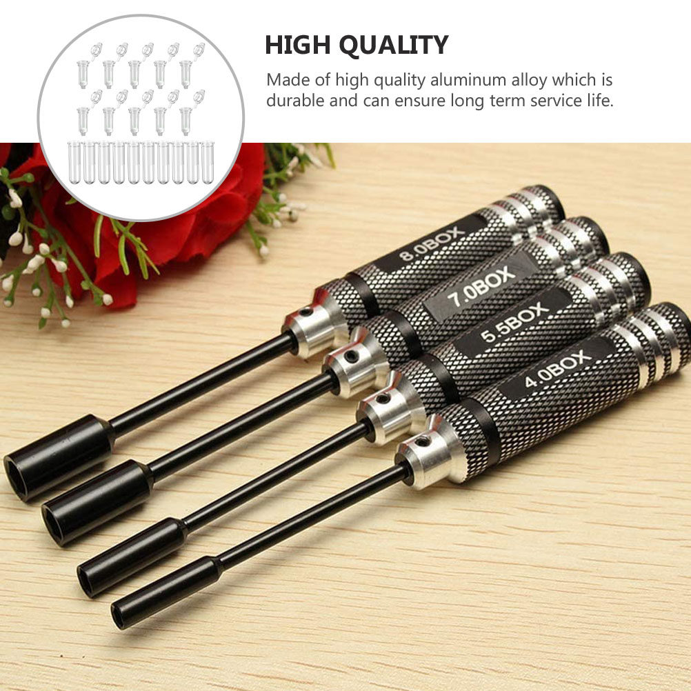 Rc Helicopter Tool Kit - 4Pcs Hex Socket Screwdriver Set Aluminum