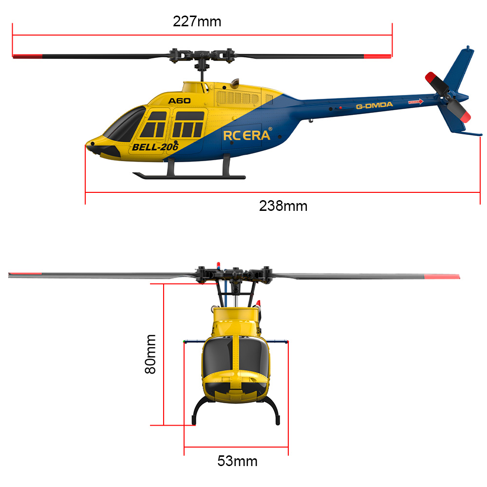 RC ERA A60 4CH Helicopter 1/42 - Rc Helicopter Gyro 评论和价格
