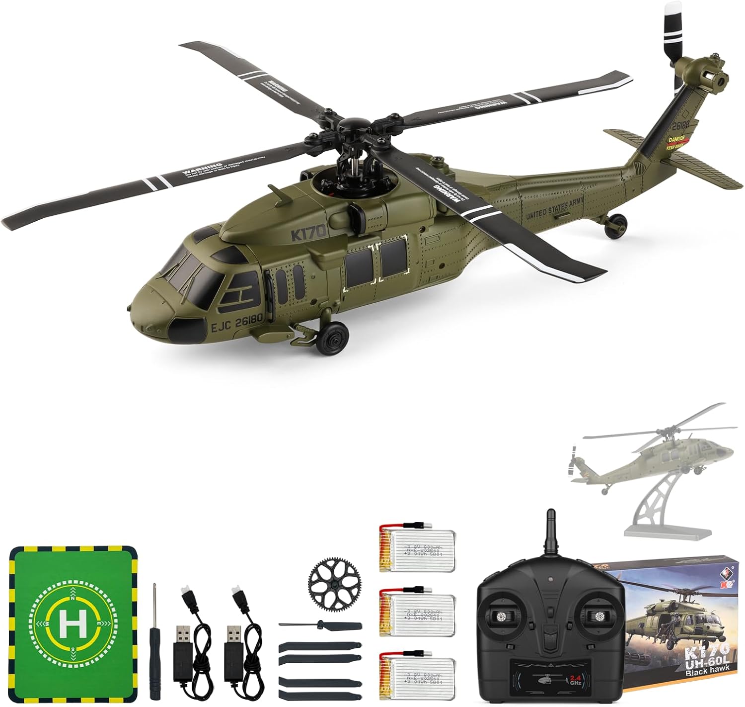 WLtoys K170 Brushless 4-CH RC  - Rc Helicopter Gyro 评论和价格