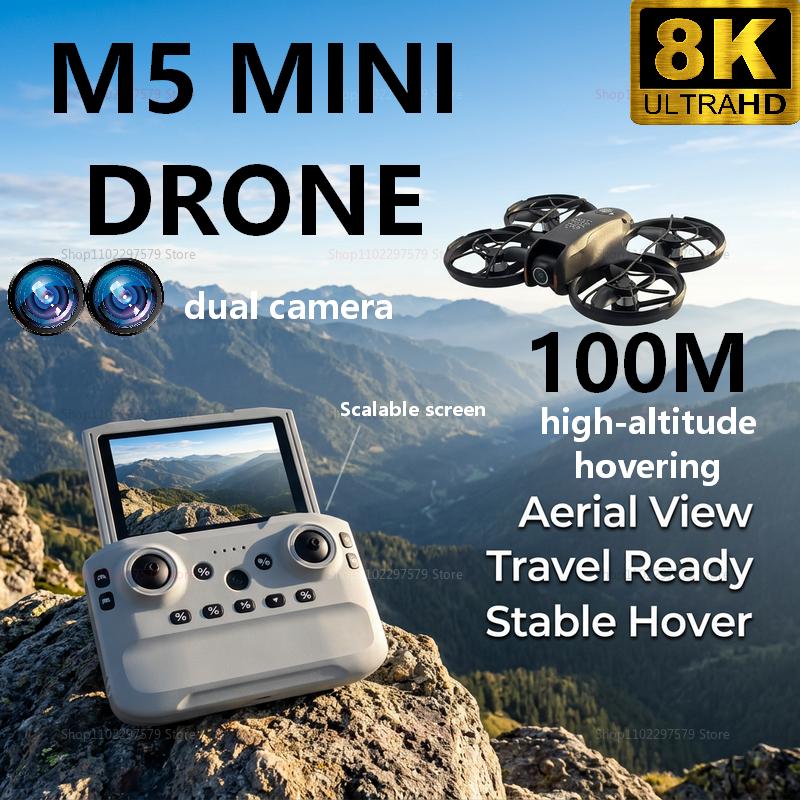 2026 New M5 Mini Drone 8K HD C - Rc Helicopter Gyro 评论和价格