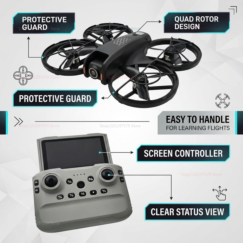 2026 New M5 Mini Drone 8K HD C - Rc Helicopter Gyro 评论和价格