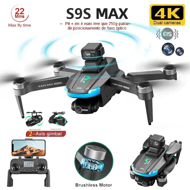 NEW S9S MAX MINI Drone 4K 2-Ax - Rc Helicopter Mini 评论和价格