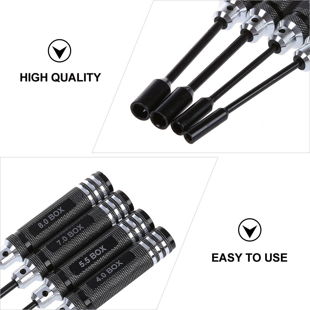 4Pcs Hex Socket Screwdriver Se - Rc Helicopter Tool Kit 评论和价格