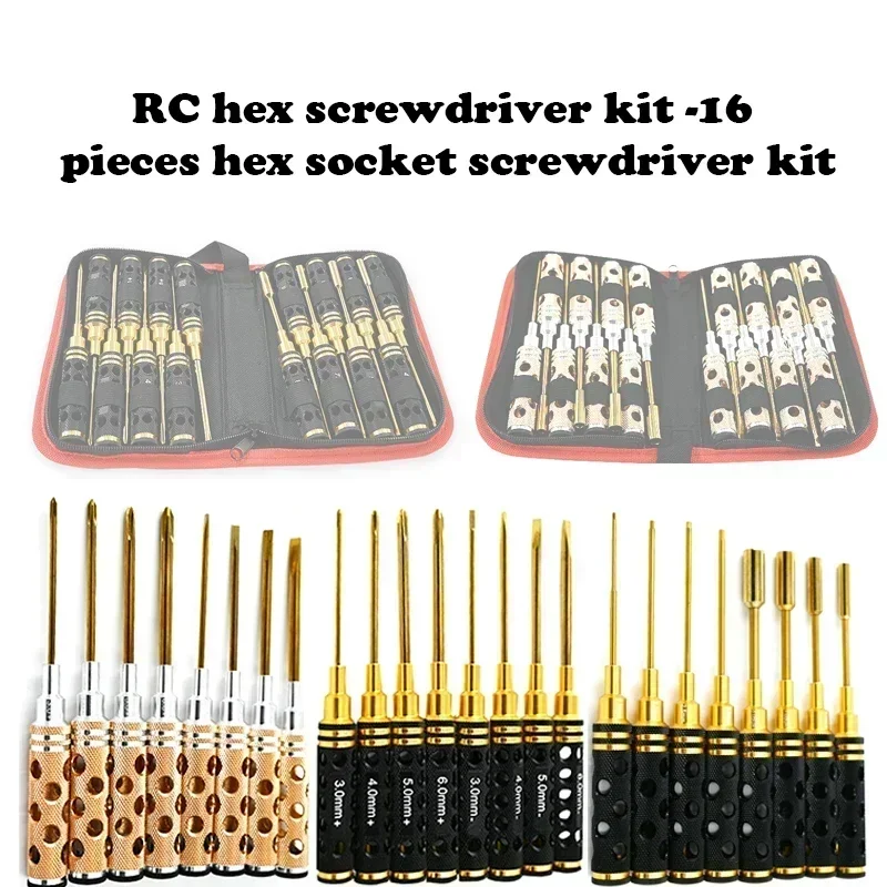 RC Hex Driver Set - 16pcs Hex  - Rc Helicopter Tool Kit 评论和价格
